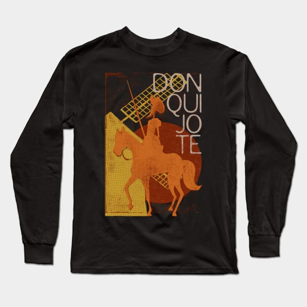 Books Collection: Don Quixote Long Sleeve T-Shirt by Timone